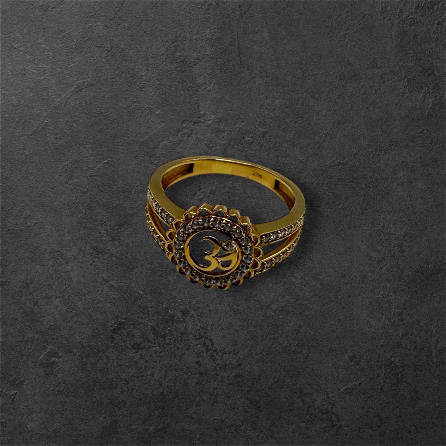 22Ct Om Design Ladies Ring