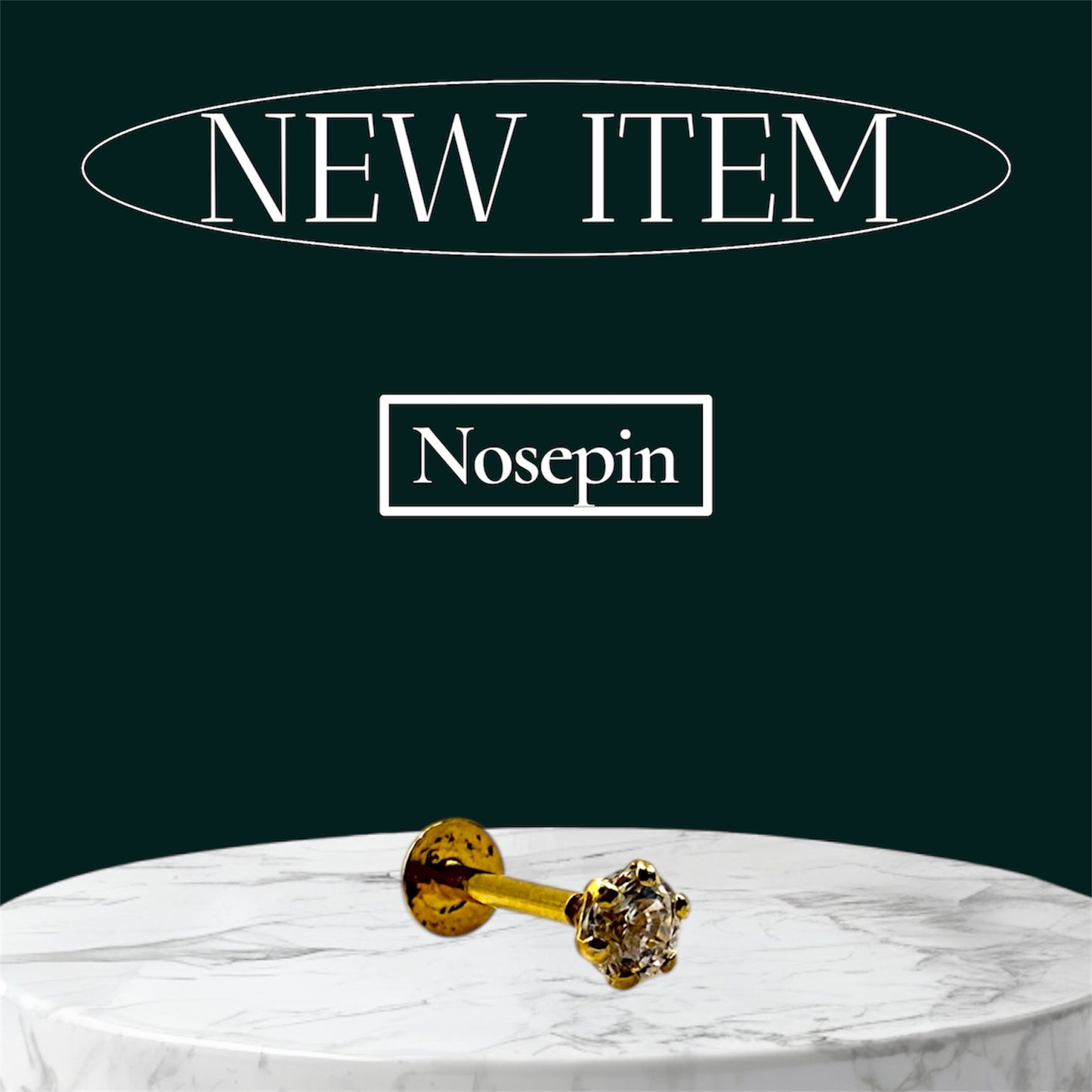 18Ct Nosepin