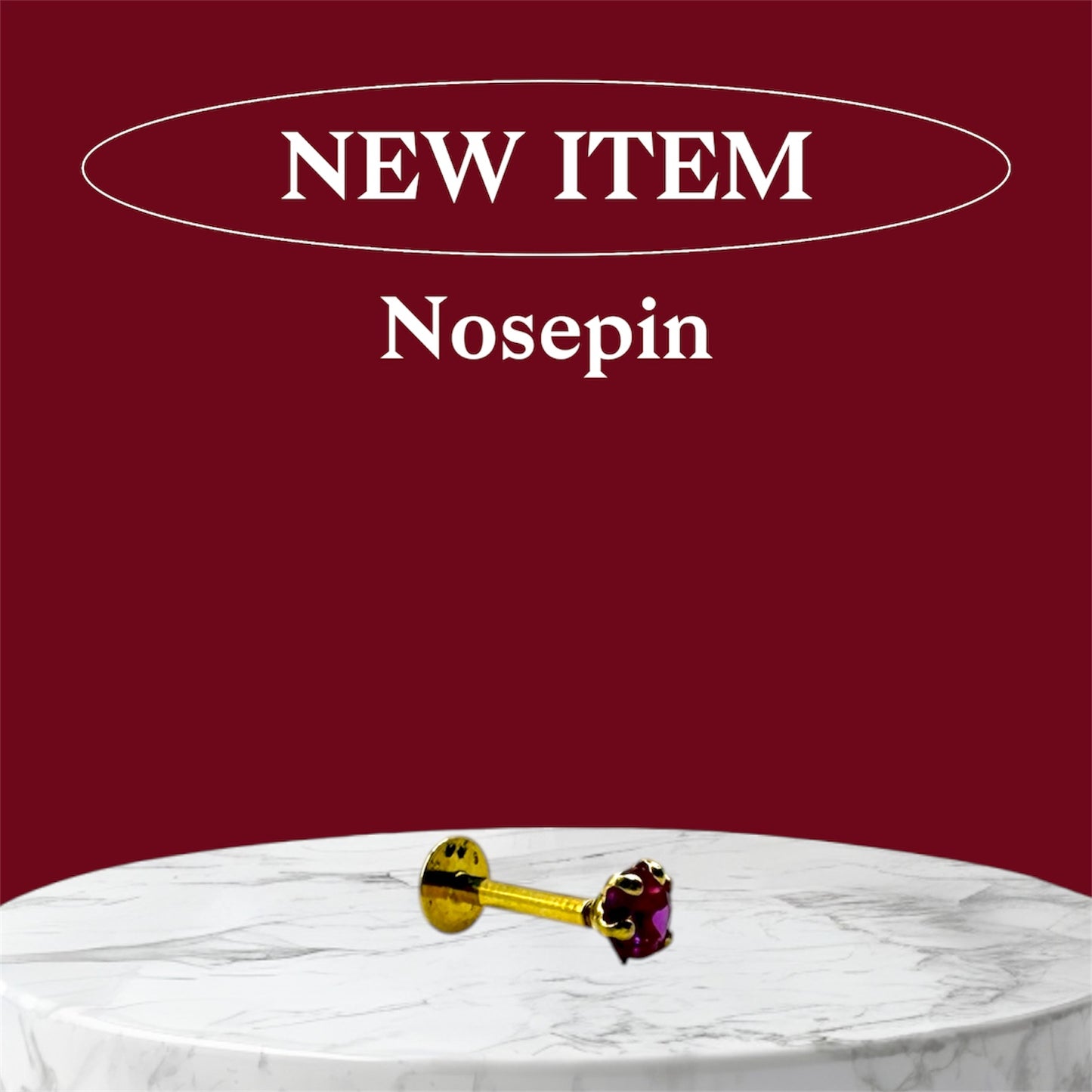 18Ct Nosepin
