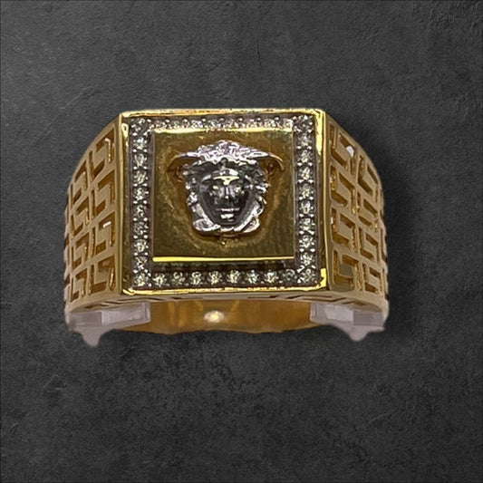 22ct Versace Design Men's Ring