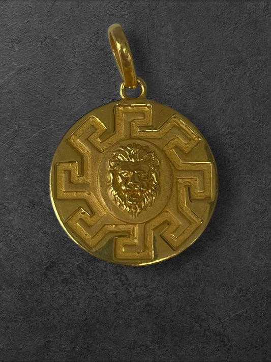 22ct Versace Theme with Loin Pendant