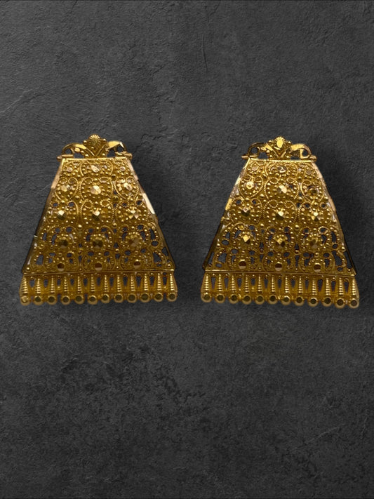 22ct Filigree Studs