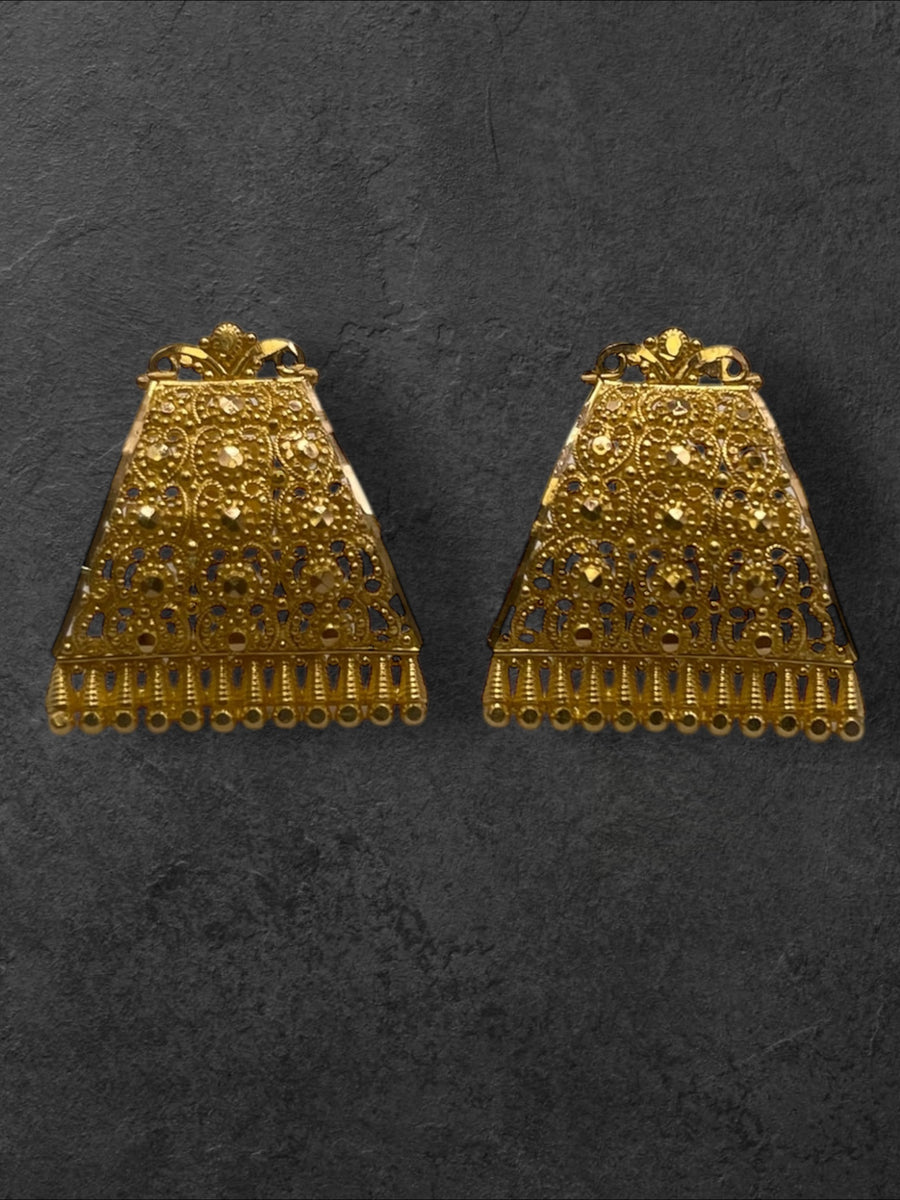 22ct Filigree Studs