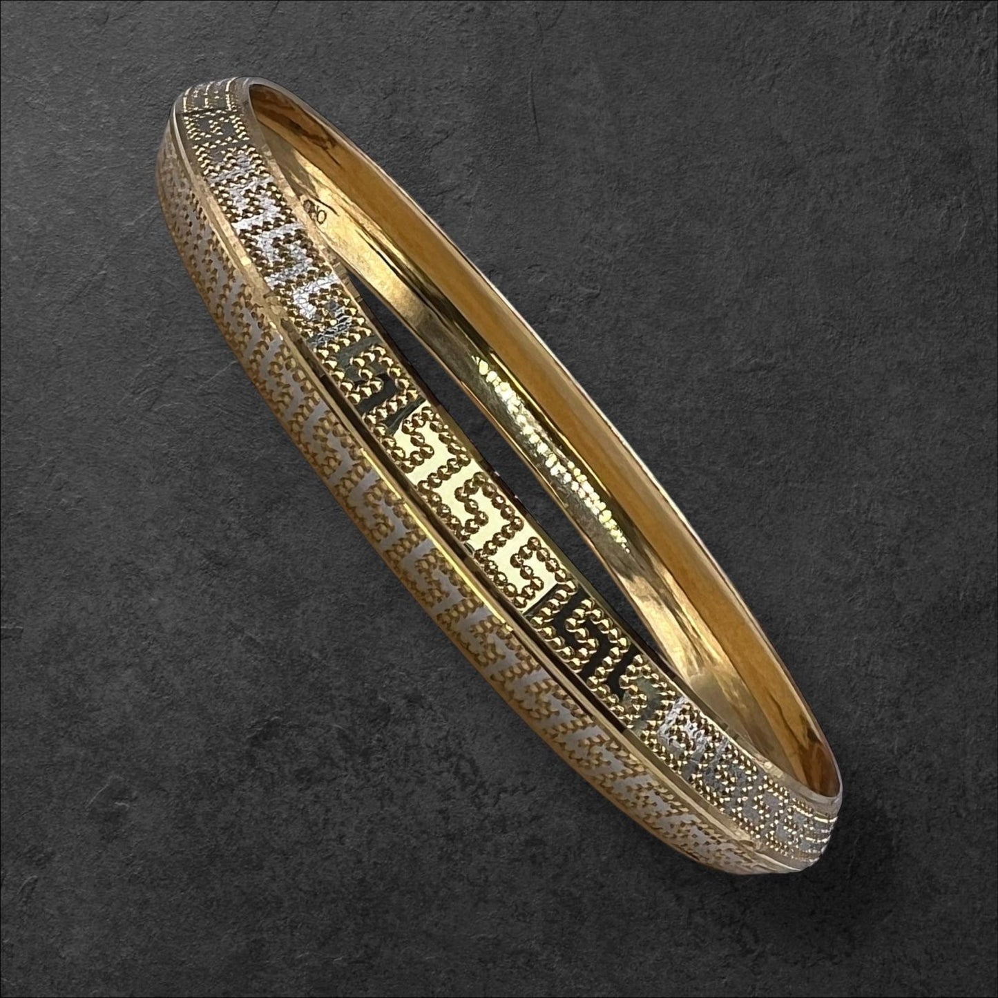 22ct Gold Double Versace Design Kada