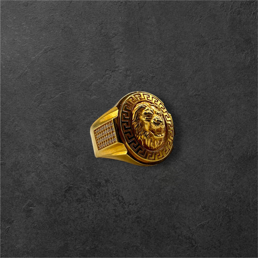 22Ct Lion Design Men's Ring