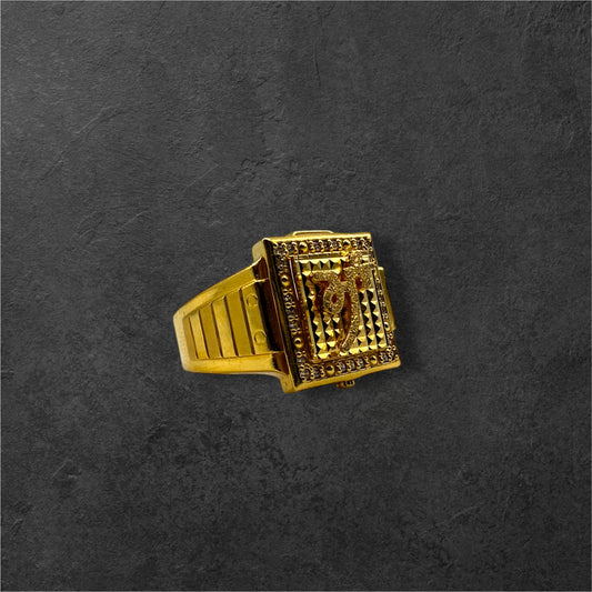 22Ct "Maa" Design Men's Ring