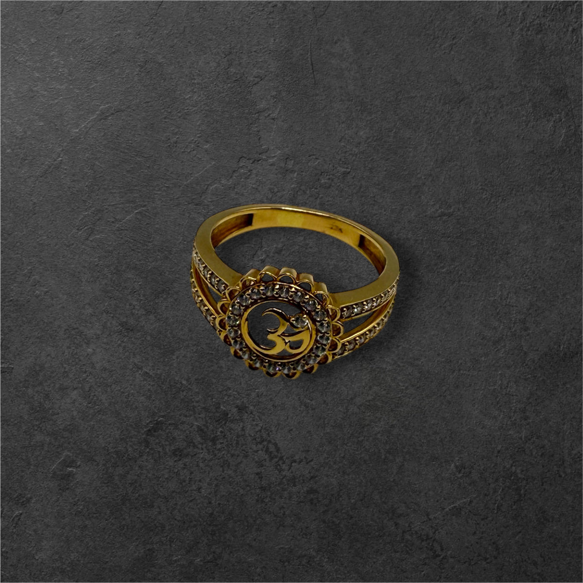 22Ct Om Design Ladies Ring