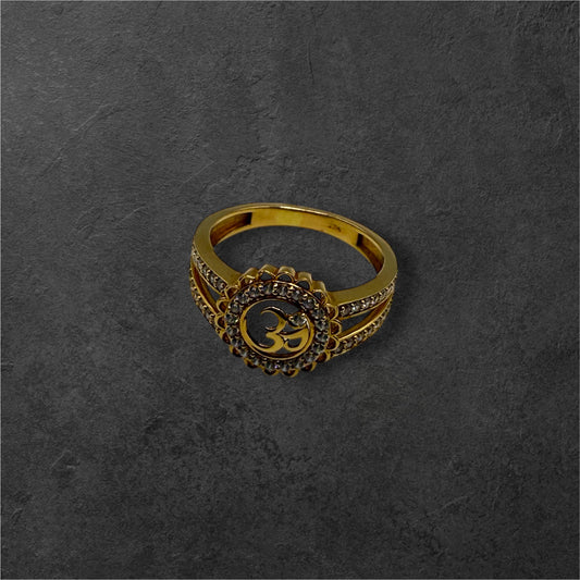 22Ct Om Design Ladies Ring