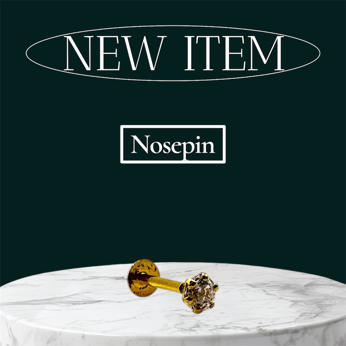 18Ct  Nosepin