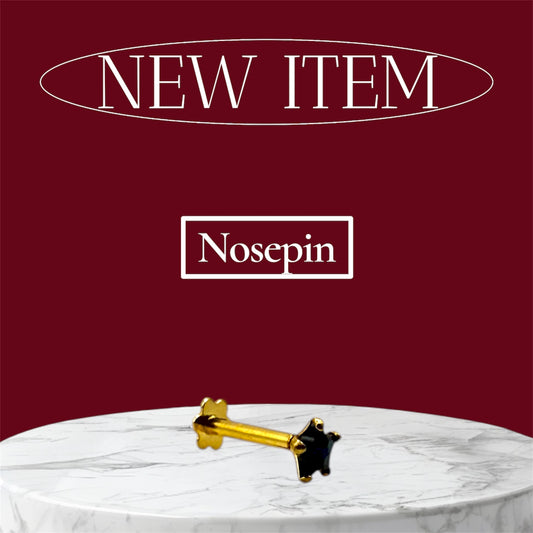 18Ct Star Design Nosepin
