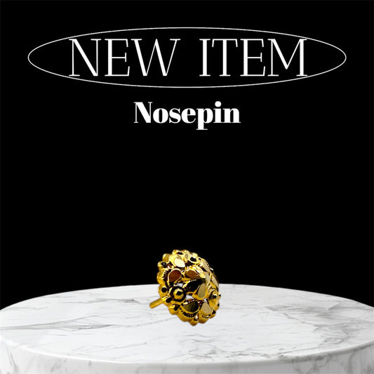 22Ct Flower Design Nosepin