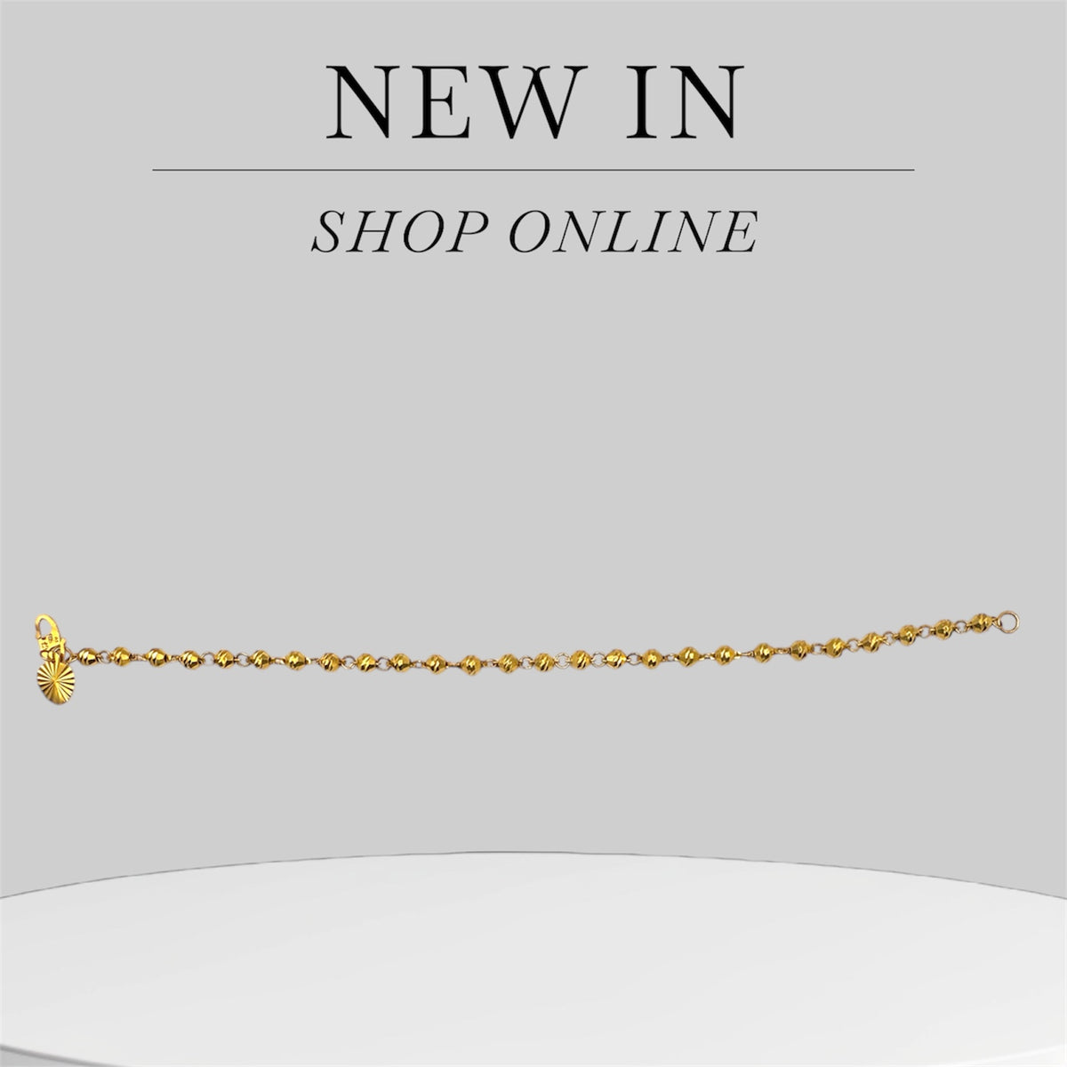 22ct Ball Chain Bracelet