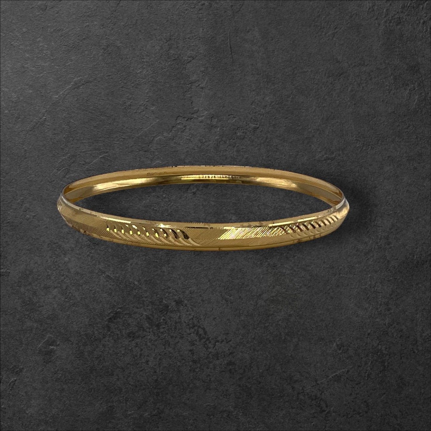 22ct Gold Wavey CNC Kada